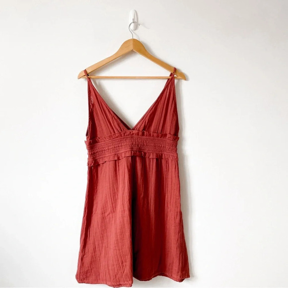 Roxy Simple Blossom Dress NWT Burnt  Red Size Large - Picture 8 of 10